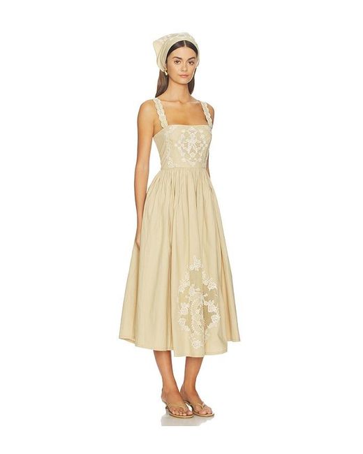 LPA Natural Isadora Midi Dress