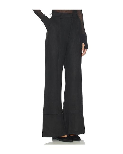 Bardot Black Marlowe Faux Suede Pant