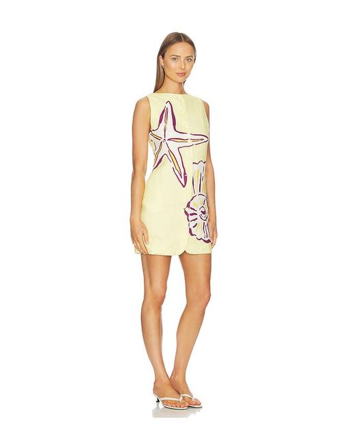 Cala De La Cruz White Kleid Rhoda
