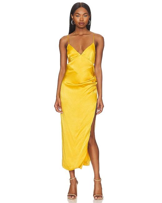 Bardot Yellow Seka Midi Dress