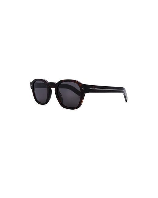 Prada Blue Round Frame Sunglasses for men