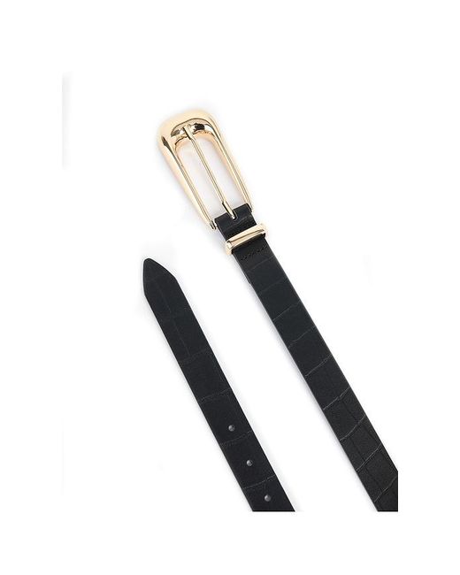 Ettika White Large Signature Buckle Belt