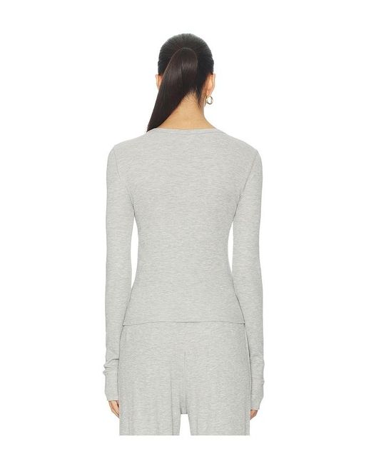 ÉTERNE White Long Sleeve Thermal Top