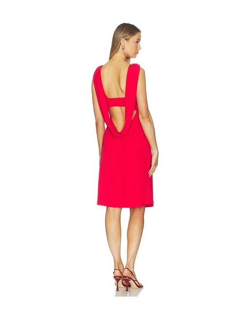 geel Red Sabrina Dress