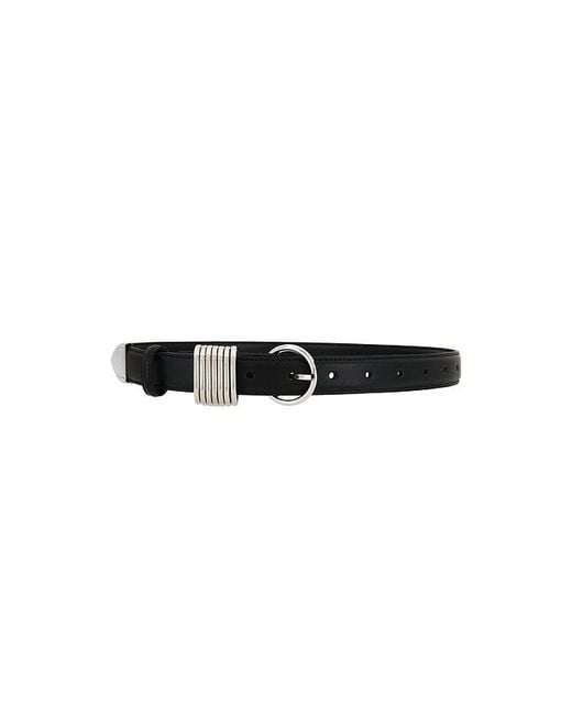 Lovers + Friends Black Lilia Faux Leather Belt