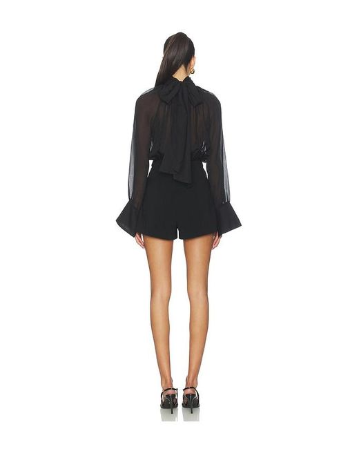 Lovers + Friends Black Ella Romper