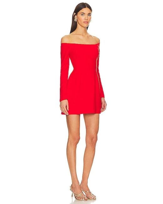 SELMACILEK Red Strapless Mini Dress