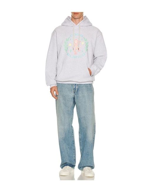 Casablanca White Hooded Sweatshirt for men