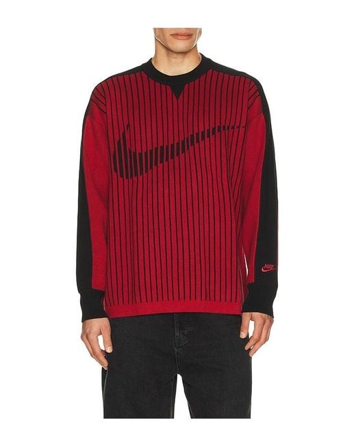 Nike Red Jersey Sweater for men