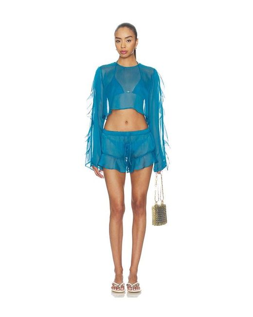 Shani Shemer Blue Shay Short Pants