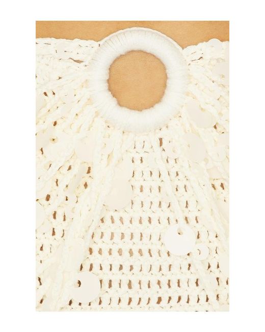 superdown White Solenne Crochet Mini Skirt Set
