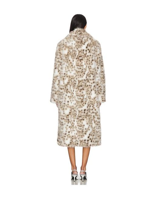 MAJORELLE White Lola Faux Fur Coat