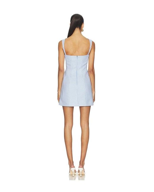 Amanda Uprichard Blue Andreina Dress