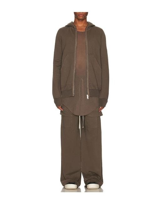 Rick Owens Brown Creatch Cargo Drawstring Pants for men