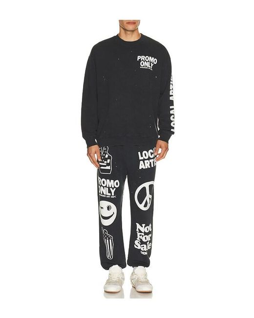 MadeWorn Black Promo Classic Crew Sweatshirt for men