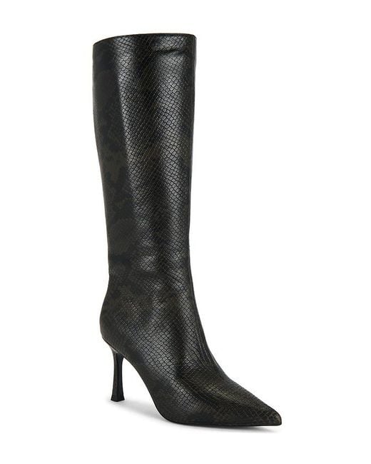 Black Suede Studio Black Boot Draya 80