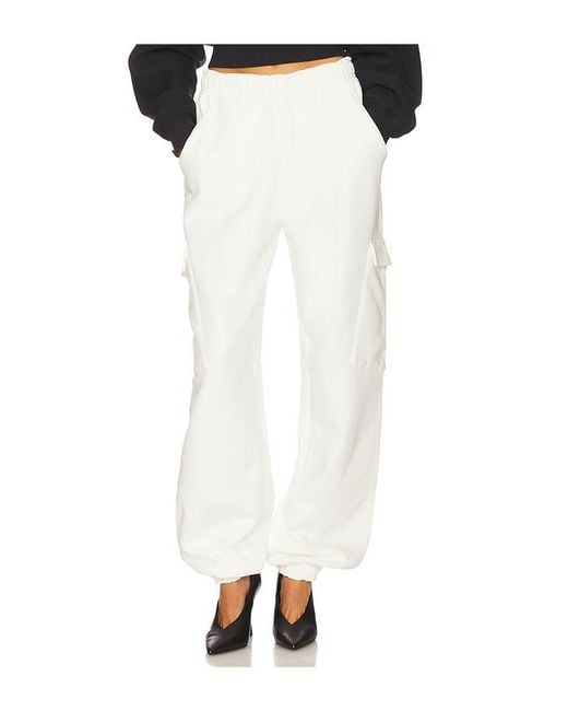 Cotton Jogger En Color Ivory Talla (También En M, S) LAPOINTE de color White
