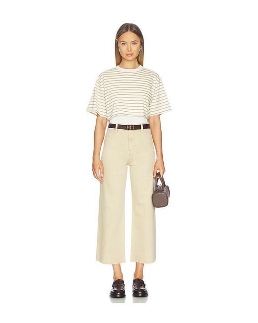 Pistola Natural Penny Crop High Rise Wide Leg Jeans