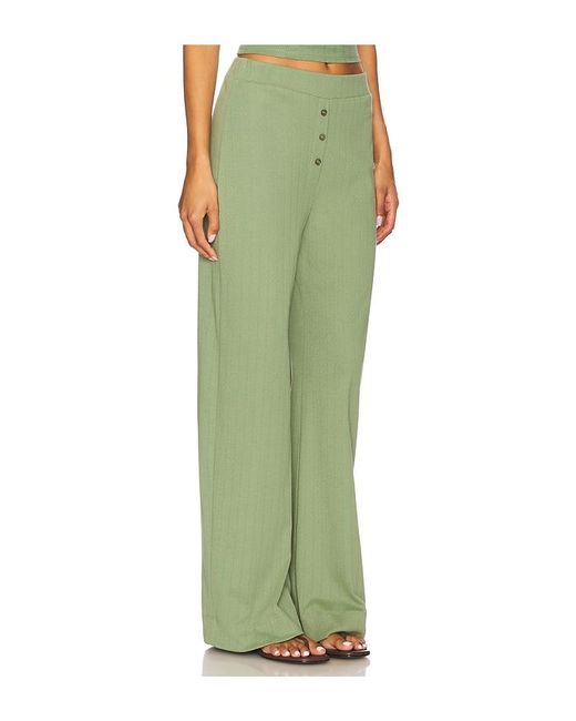 VIR VITA Green Pointelle Lounge Pant
