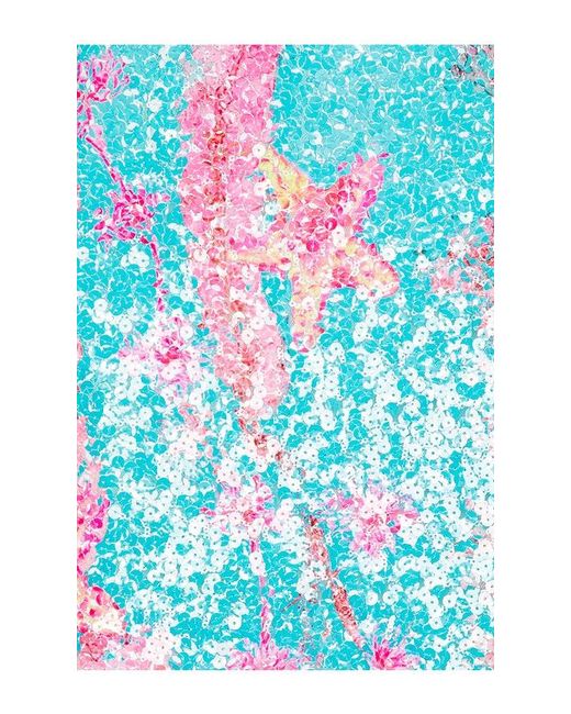 Elliatt Blue Coral Fitted Mini Dress