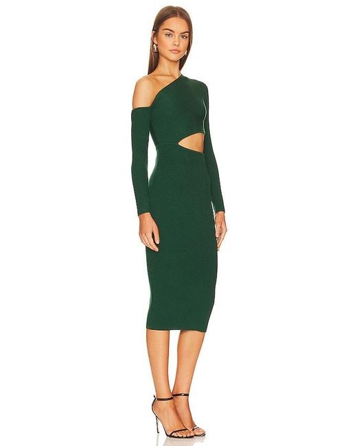 Camila Coelho Green Nahla Knit Dress