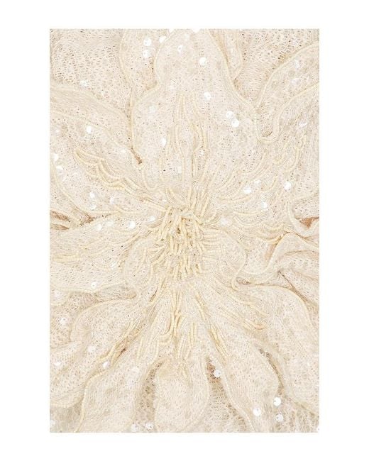 PATBO White Lara Crochet Flower Maxi Dress
