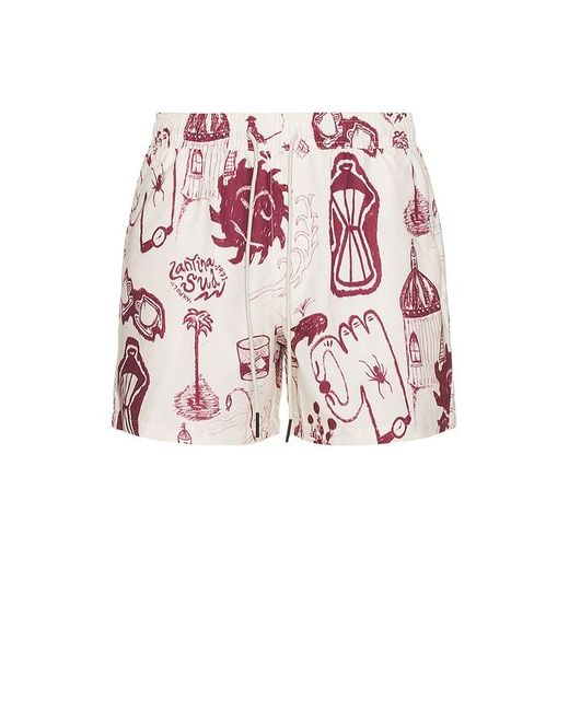 Oas Pink Cantina Swim Shorts for men