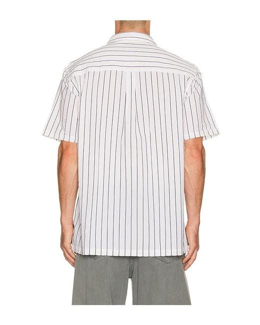 Barbour White Park Seersucker Shirt for men