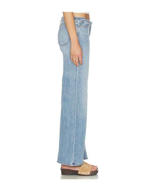 GOOD AMERICAN Blue Ghost Waist Low Loose Jean