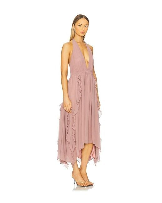 Tularosa Pink Livia Midi Dress
