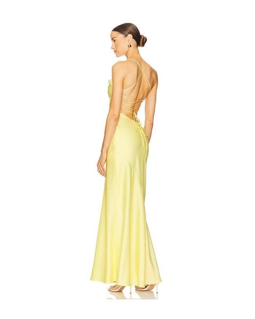 Nookie Yellow Entice Drape Gown