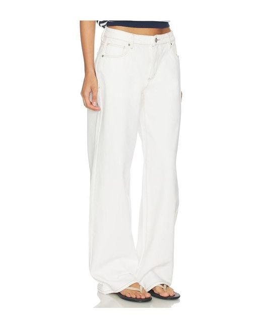 A.Brand White 99 Baggy Jeans