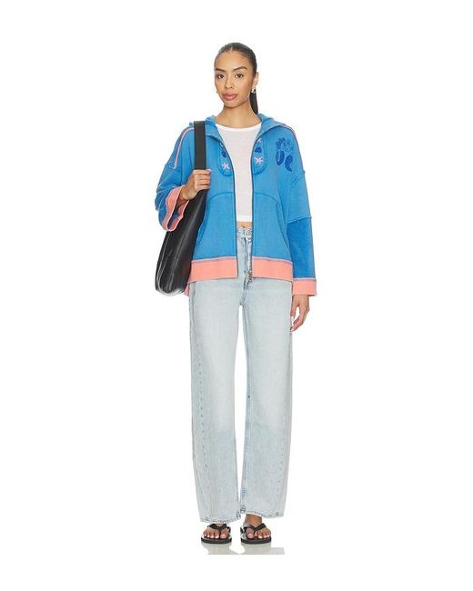Free People Blue X We The Free Seashell Cardi