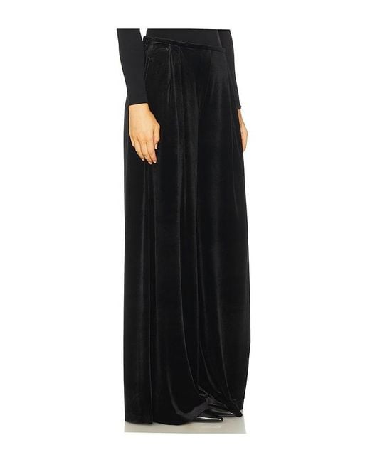 Norma Kamali Black Mens Pleat Pant