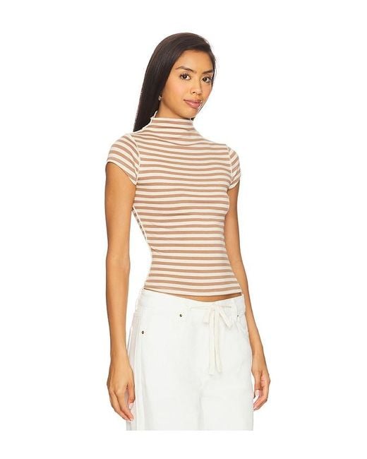 Free People White X We The Free Lola Tee Stripe