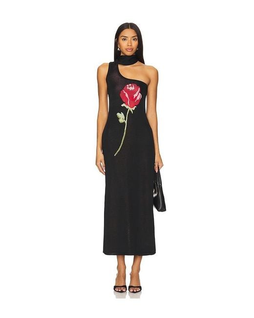 Kitri Black Chloe One Shoulder Dress