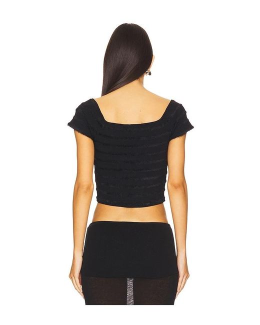 OSIS STUDIO Black Clementine Top