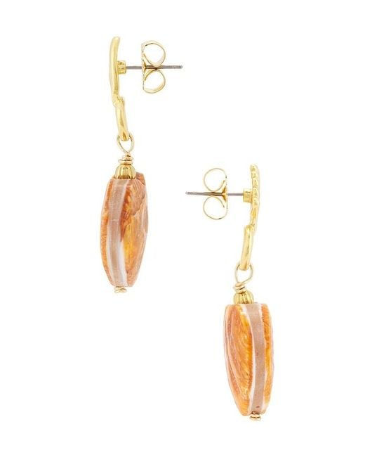 Brinker & Eliza White Clementine Earrings