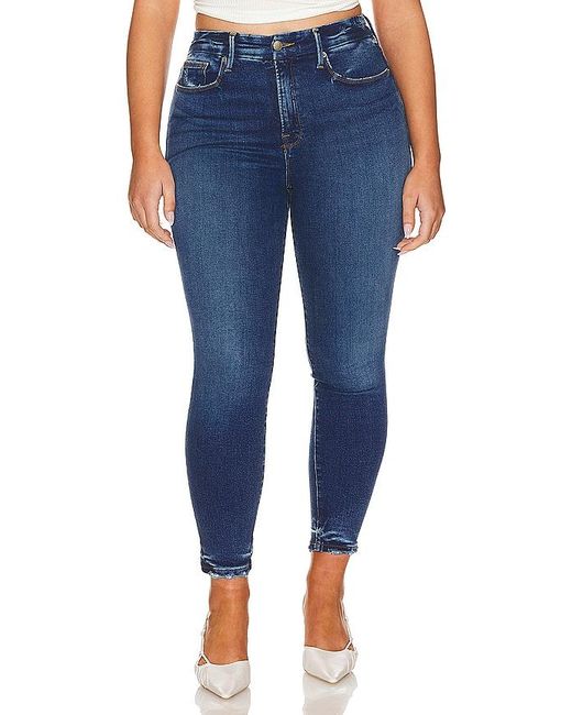 Jeans ajustados good legs crop GOOD AMERICAN de color Blue