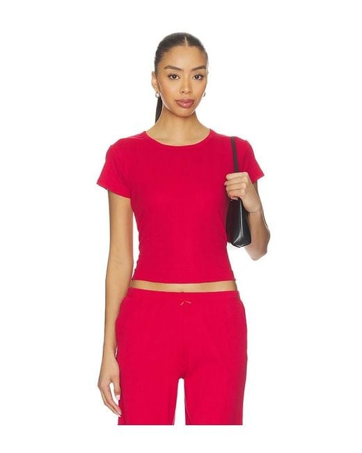 RAT BOI Red Pointelle Perfect Tee