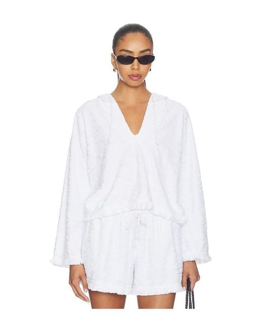 Bobi White Pullover Hoodie