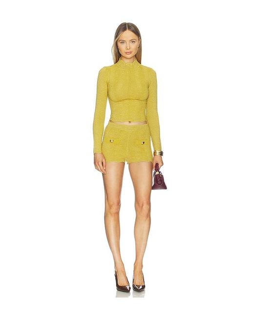 retroféte Yellow Kait Shorts