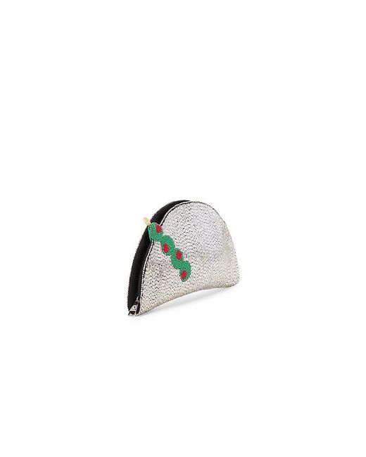 Simon Miller Multicolor Beaded Lune Clutch