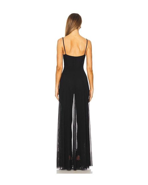 Norma Kamali Black Underwire Gown With Catsuit