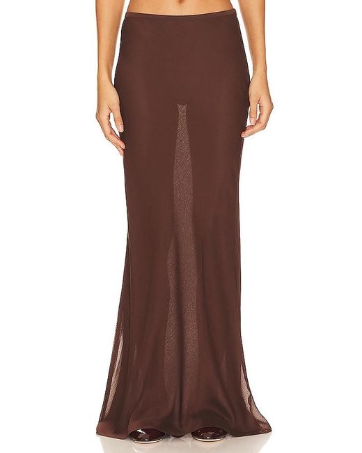 Lioness Brown Endless Maxi Skirt