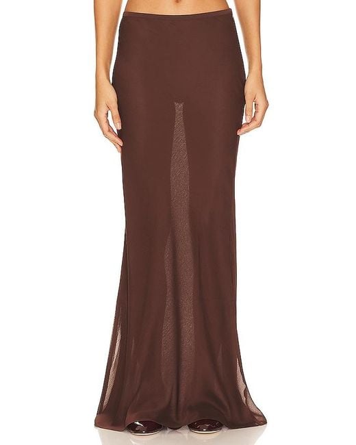 Lioness Brown Endless Maxi Skirt