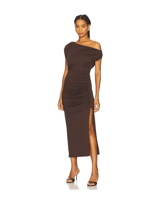 Susana Monaco Multicolor One Arm Midi Dress