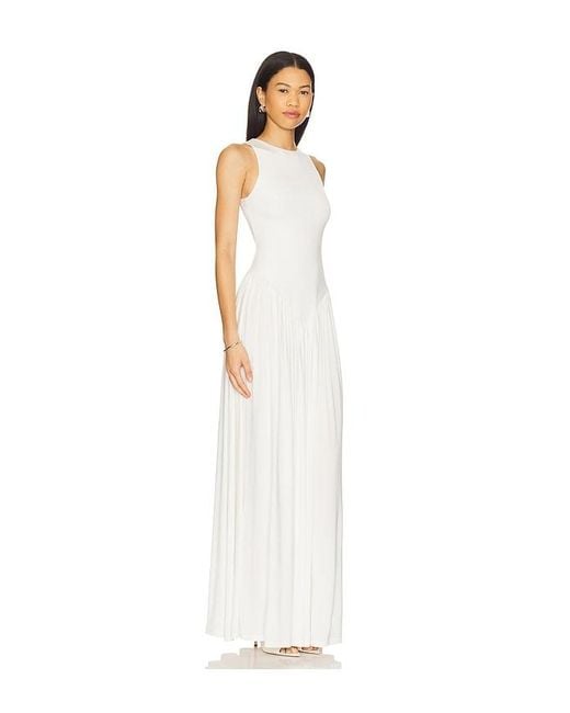 ROBE MAXI ARPHA en Ivory Anna October en coloris White