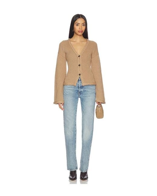 Tularosa Blue Della Braided Detail Cardigan