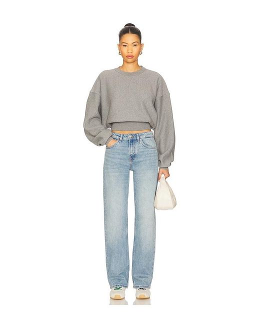 EB DENIM Blue Alida Loose Bowed Jean